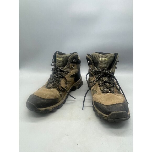 HI-TEC boots size 13 brown black leather lace up padding at ankle Step READ - Picture 2 of 9